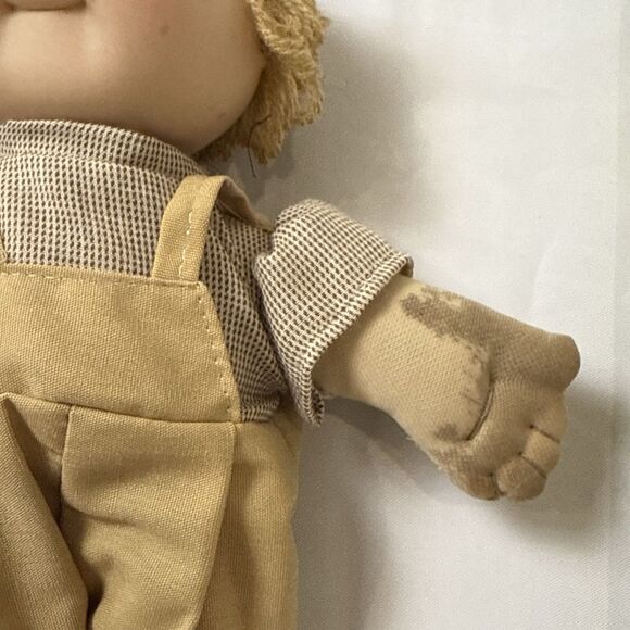 VINTAGE CABBAGE PATCH KIDS Boy DOLL BROWN HAIR BROWN EYES With SHOES - Picture 5 of 10